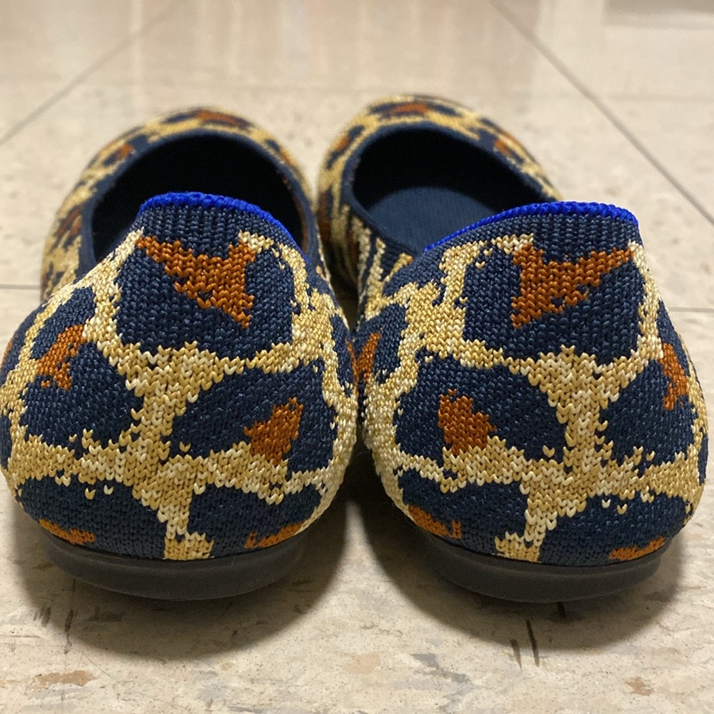 Rothy’s Square Flat Leopard Print Size 7.5 - image 3